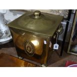 An Early 20th Century Brass Coal Bucket