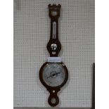 A 19th Century Mahogany Framed Aneroid Wall Barometer