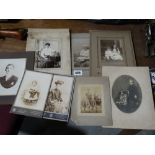 A Bundle Of Victorian Portrait Photo Cards