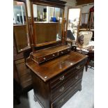 An Edwardian Mirrored Three Drawer Bedroom Chest