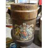 A Leather Fire Bucket With Royal Crest