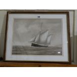A Balfour, Study Of A Fishing Boat Off The Skerries, Anglesey, Signed
