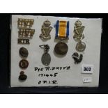 Of Northern Ireland Interest, A Unique Group Of Medals & Badges Relating To UVF, UHG Etc For Pte R.