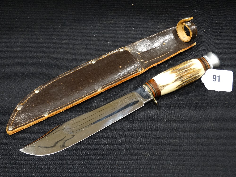 A William Rodgers Bowie Knife & Sheath