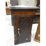 A 19th Century Long Case Clock Case, Converted To A Corner Cupboard