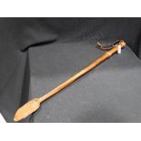A German Leather Riding Crop Marked Breslau