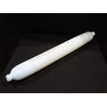 A Large Antique Milk Glass Rolling Pin