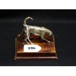 A Plated Desk Weight Model Of A Gun Dog