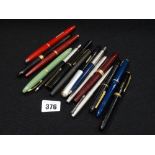 A Bundle Of Mixed Vintage Pens & Fountain Pens (15)