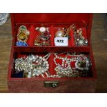 A Box Of Costume Jewellery