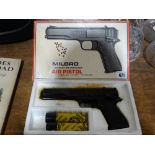 A Boxed Vintage Milbro Air Pistol