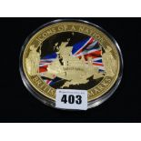 A Large Commemorative Medallion, British Landmarks Icons Of A Nation