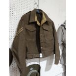 A 1940 Pattern Battle Dress Blouse, Badged New Zealand SAS & Cpl Stripes