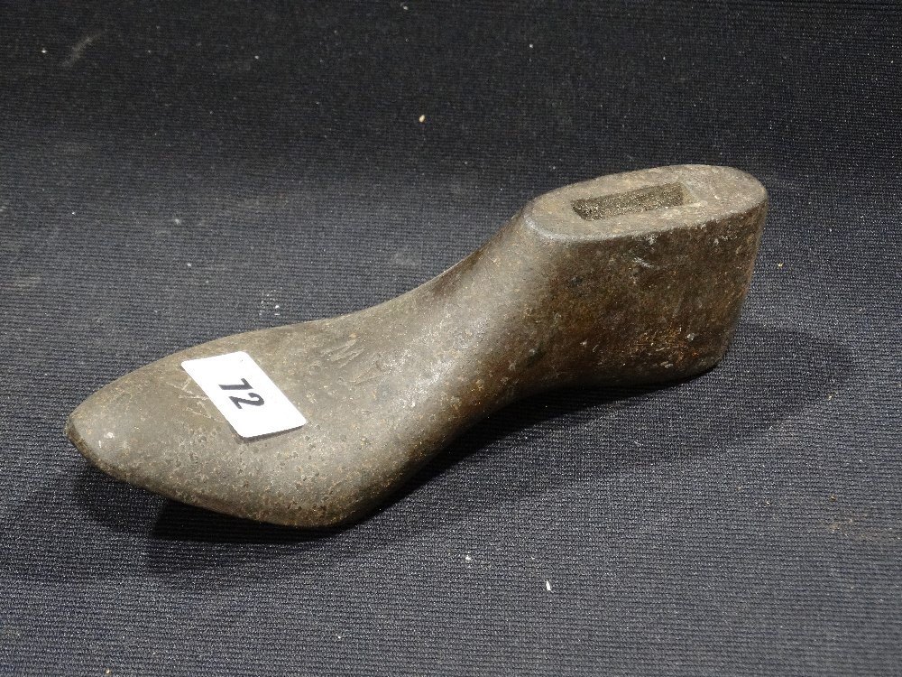 A Heavy Bronze Shoe Last