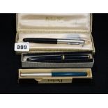 Three Vintage Boxed Parker Pens