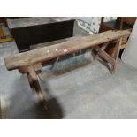 An Antique Pine Work Bench