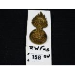 A Royal Welsh Fusiliers Cap Badge