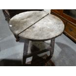 An Antique Pine Cricket Table