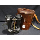 A Pair Of Cased Stroud 1st World War Military Binoculars