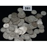A Bag Of Mixed Silver Coinage