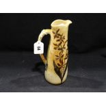 A Martin Brothers Stoneware Jug Of Narrow Necked Form, With Incised Floral Pattern, Signed To The