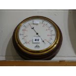 A Negretti & Zambra Circular Wall Barometer