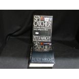 Two 1st Edition Books, "Spycatcher" By Peter Wright (1 Canadian, 1 Australian)