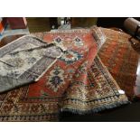 Three Woollen Floor Rugs