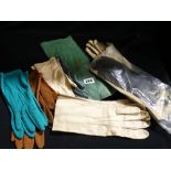A Box Of Vintage Leather & Other Gloves
