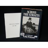 A 1973 1st Edition Book "Across The Straits" By Kyffin Williams, Signed By The Author