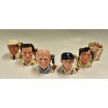 Selection of Royal Doulton limited Edition Cricket Toby Mugs all 1996 and include Denis Compton 427,