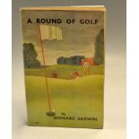 Darwin, Bernard - "A Round of Golf" publ'd 1937 (3rd ed) with the original colour pictorial wrappers