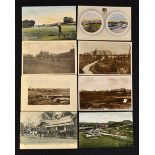 Collection of various Scottish golf club and golf course postcards from the early 1900's onwards -