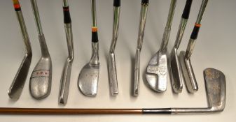 10x interesting mallet and blade putters - Mills RBB; Imperial JB model; slim blade with ridge sole;