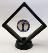 2009 Official R&A Open Golf Championship Players Enamel Badge - 138th Open won by Stewart Cink -