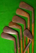 7x smf irons - mashie, lofting irons et al - 6x with grips - all need cleaning