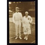 Wimbledon Champion Suzanne Lenglen (1899-1938) Rare Signed Photograph - French Tennis player and