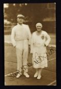 Wimbledon Champion Suzanne Lenglen (1899-1938) Rare Signed Photograph - French Tennis player and