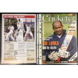 England Test Cricketers Signatures plus county and other players, signed magazine covers,