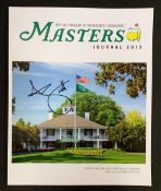 2013 U.S Masters signed golf programme - played Augustus National Golf Club and signed by the winner