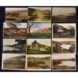 Collection of Welsh, Lakes and IOM golfing postcards pre WWI onwards (12) to incl 2x Port Erin (