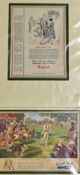 1940s Players Please Cricket Print - after the original painting by Ernest Prater 'The Popular