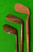 3x various irons - Spalding Golf Medal C Model concave face niblick; Gibson Kinghorn Stella