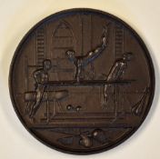 Gymnastics - 1954 University GYM Champs Bronze Medallion engraved to the reverse 'University Gym