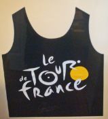 Cycling - Tour De France Winner Chris Froome Signed Shirt - Black shirt signed to bottom framed