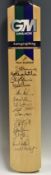 1999 New Zealand Signed Cricket Bat a Gunn & Moore bat with signatures in ink below including