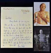 Boxing - Henry Cooper Boxing Autographs to include 2x Signed Photographs plus a handwritten letter