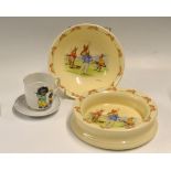 Royal Doulton "The Bunnykins" golfing cereal bowls (2) - the include deep child's feeding bowl and a