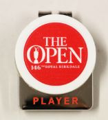 2017 Open Golf Championship Genuine Casino Red Chip Player Money Clip - pre production sample in