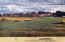 Hartough, Linda (After) signed: "1992 Open Golf Championship - The 18th Hole at Muirfield The